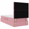 vidaXL Letto con contenitore e materasso Rosa 90 x 190 cm Velluto