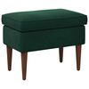 vidaXL Poggiapiedi Verde Scuro 55 x 35 x 41 cm Velluto