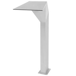 vidaXL Fontana per Piscina in Acciaio Inossidabile 50x30x90 cm Argento