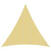 vidaXL Telo Ombra 6 x 6 x 6 m HDPE Triangolare Giallo e Bianco