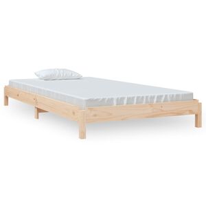 vidaXL Letto Impilabile 100x200cm in Legno Massello di Pino