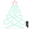 vidaXL Luci a forma di albero di Natale Multicolore 78 x 58 cm PVC