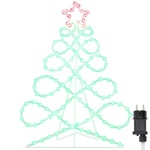 vidaXL Luci a forma di albero di Natale Multicolore 78 x 58 cm PVC