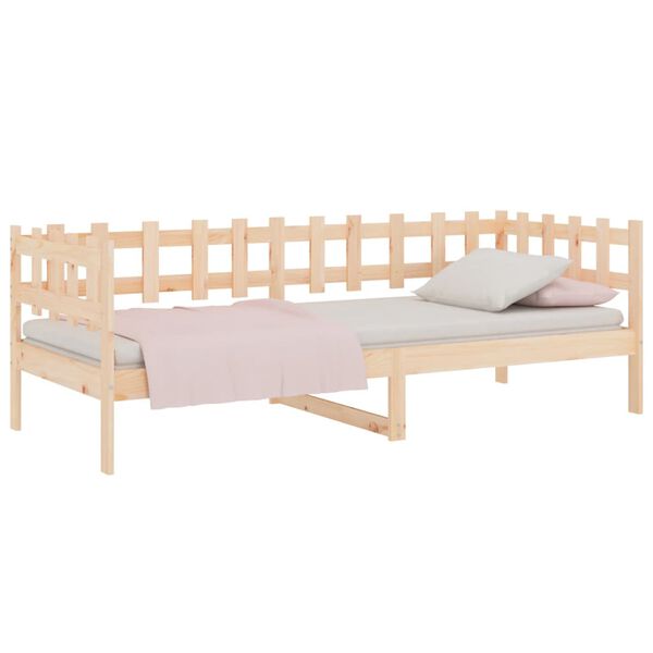 vidaXL Dormeuse senza Materasso 90x190 cm in Legno Massello di Pino