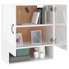 vidaXL Armadietto a Muro Bianco Lucido 60x31x70 cm Legno Multistrato
