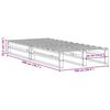 vidaXL Giroletto senza Materasso 100x200 cm in Legno Massello di Pino