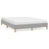 vidaXL Giroletto senza Materasso Grigio Chiaro 160x200 cm Tessuto