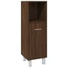 vidaXL Set Mobili da Bagno 3 pz Rovere Marrone in Legno Multistrato