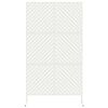 vidaXL Schermo per Privacy Bianco 100 x 50 x 180 cm Acciaio
