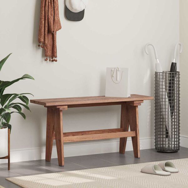 vidaXL panchina Naturale 100 x 30 x 50 cm Legno massello di recupero