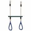 vidaXL Barra Trapezio con Anelli per Bambini Blu e Verde in Acciaio