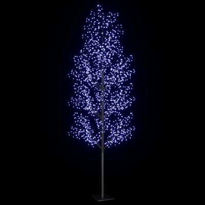 vidaXL Albero di Natale 1200 LED Blu Ciliegio in Fiore 400 cm