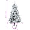 vidaXL Albero di Natale Artificiale con Rami Pieghevoli Verde 150 cm