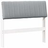 vidaXL Testiera imbottita Grigio chiaro 90 cm Pino massello