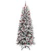 vidaXL Albero di Natale artificiale con 300 LED Bianco 210 cm