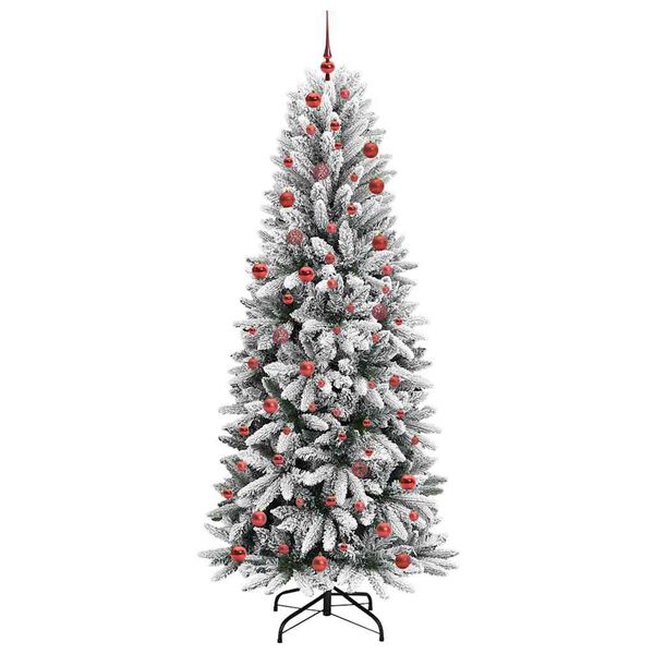 vidaXL Albero di Natale artificiale con 300 LED Bianco 210 cm