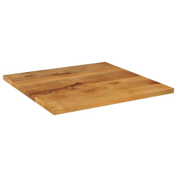 vidaXL Piano per Tavolo 70x70x3,8 cm Quadrato Legno Massello di Mango