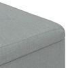 vidaXL Pouf contenitore Grigio chiaro 60 x 60 x 45 cm Tessuto