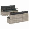 vidaXL Set Divano da Giardino 7 pcs Grigio chiaro e grigio scuro
