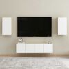 vidaXL Mobili TV 2pz Bianco e Rovere Sonoma 30,5x30x60 cm Multistrato