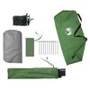 vidaXL Tenda Campeggio 4 Persone Verde Rilascio Rapido Impermeabile