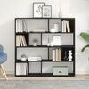 vidaXL Libreria/Divisorio Rovere Nero 105x24x102 cm