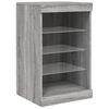 vidaXL Credenza con Luci LED Grigio Sonoma 41x37x67 cm