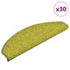 vidaXL Tappetini per scale 30 pz 65x21x4 cm Verde Semicircolari Grandi