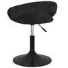 vidaXL Sgabello da Bar Nero in Velluto