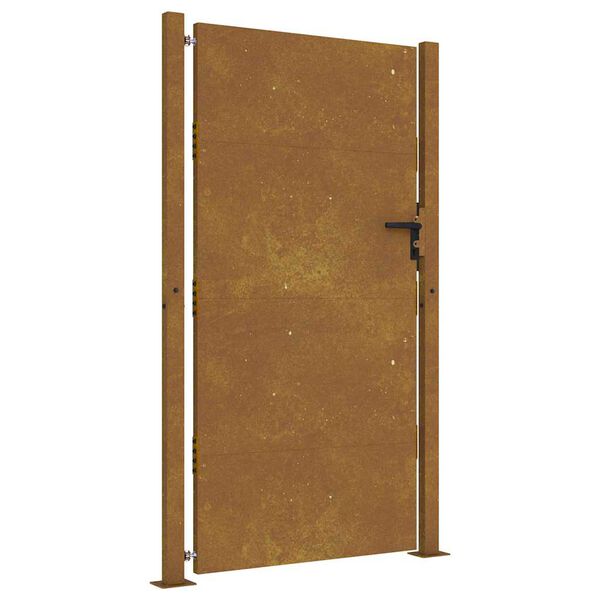 vidaXL Cancello da giardino 100x175 cm in acciaio Corten