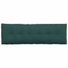 vidaXL Cuscino per Schiena Verde Scuro 160 x 19 x 50 cm Tessuto