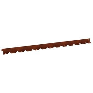 vidaXL Bordura per Prato 10 pcs 102 x 4 x 4 cm Acciaio Ruggine