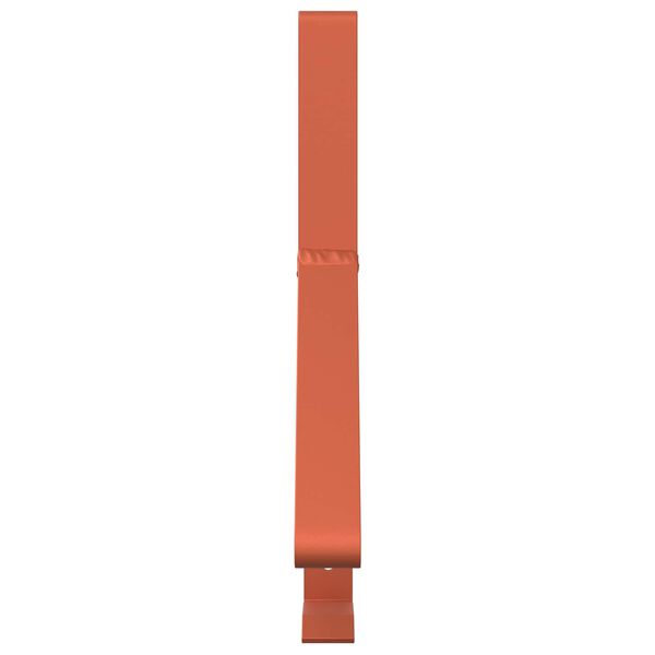 vidaXL Supporto per guardia della neve Rosso 29,5 x 3 x 34,5 cm