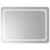 vidaXL Specchio da Bagno con Luci LED 80x60 cm