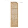vidaXL Porta scorrevole Naturale e Bianco 83 x 232 cm