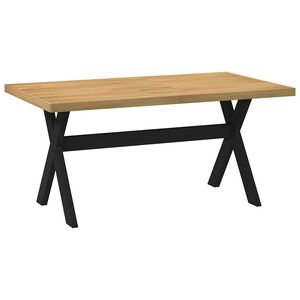 vidaXL Tavolo Pranzo NOAIN Gambe a Forma X 160x90x75 cm Legno Massello