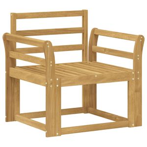 vidaXL Set di divani da esterno Legno di Acacia Massello Bianco