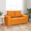 vidaXL Divano letto 60cm Giallo Scuro Tessuto