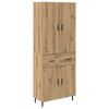 vidaXL Credenza 2 pz Rovere artigianale 69,5 x 34 x 180 cm