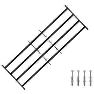 vidaXL Griglia di sicurezza per finestre con 4 barre trasversali 3 pcs