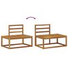 vidaXL Set di divani da esterno 2 pcs Naturale 182,5 x 63 x 73 cm