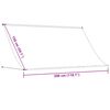 vidaXL Tenda da Sole Retrattile Crema 300x150 cm in Tessuto e Acciaio