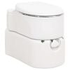 vidaXL Toilette Integrata da Campeggio Bianca 24x17 L HDPE e Acciaio