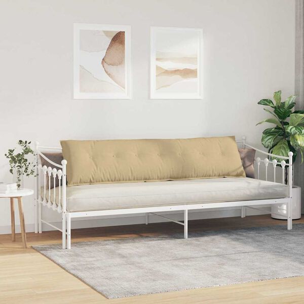 vidaXL Cuscino per Schiena Grigio Verde 200 x 50 cm Tessuto in Cords