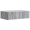 vidaXL Tavolino da Parete Laterale Sonoma grigio 59 x 34,5 x 17 cm