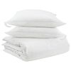 vidaXL Set di Piumoni con cuscino 3 pz Bianco Piuma d'anatra