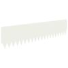 vidaXL Bordura per Prato 10 pcs 103 x 25 cm Acciaio Bianco