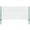 vidaXL Recinzione Euro 20x1,5 m in Acciaio Verde