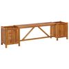 vidaXL Panca Giardino con 2 Fioriere 150x30x40cm Legno Massello Acacia