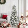 vidaXL Albero di Natale artificiale con 150 LED Bianco 150 cm